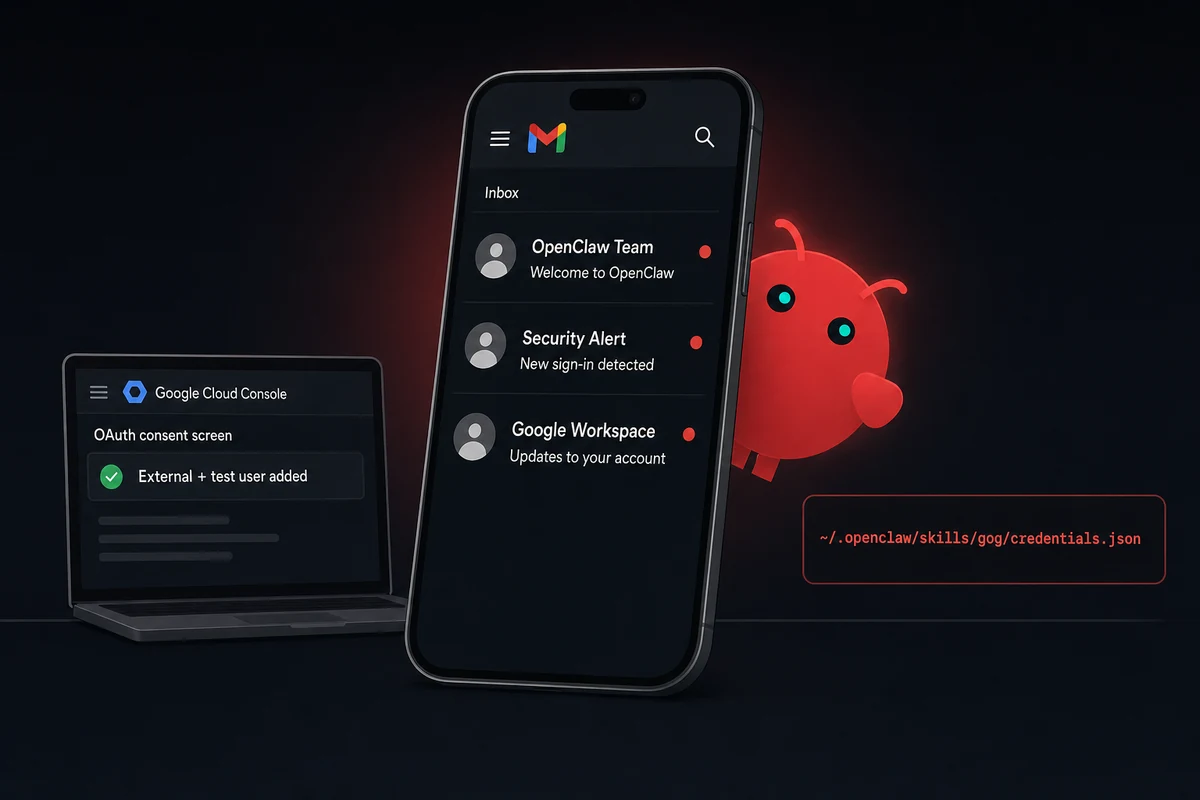 OpenClaw email: the Gmail OAuth path, end to end